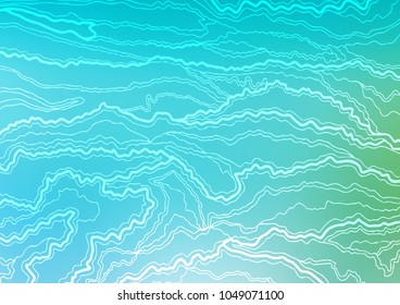 Light Blue, Green vector abstract doodle pattern. A vague abstract illustration with doodles in Indian style. The completely new template can be used for your brand book.