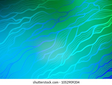 Light Blue, Green vector abstract doodle pattern. Modern geometrical abstract illustration with doodles. The doodle design can be used for your web site.