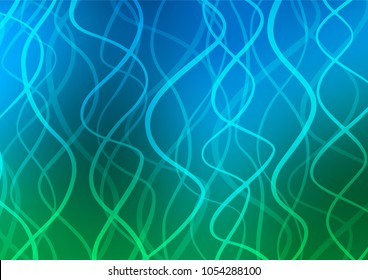 Light Blue, Green vector abstract doodle texture. Doodles on blurred abstract background with gradient. A new texture for your design.