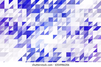 Light Blue, Green vector abstract colorful background, which consist of triangles. Pattern with colored triangles on white background.