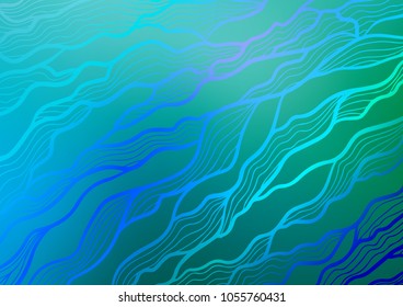 Light Blue, Green vector abstract doodle texture. Shining colored illustration with doodles in Zen tangle style. A new texture for your design.