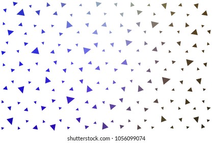 Light Blue, Green vector abstract colorful background, which consist of triangles. Pattern with colored triangles on white background.
