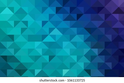 Light Blue, Green vector abstract mosaic pattern. Geometric illustration in Origami style with gradient.  The best triangular design for your business.
