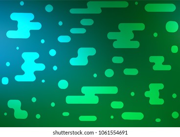 Light Blue, Green vector abstract doodle background. Shining colored illustration with doodles in Zen tangle style. Hand painted design for web, leaflet, textile.