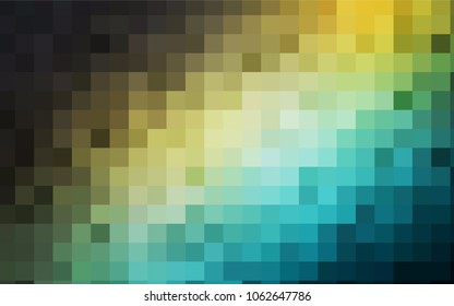 Light Blue, Green vector abstract textured polygonal background. Blurry rectangular design. The pattern with repeating rectangles can be used for background.