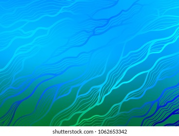 Light Blue, Green vector abstract doodle pattern. A completely new color illustration in doodle style. A new texture for your design.