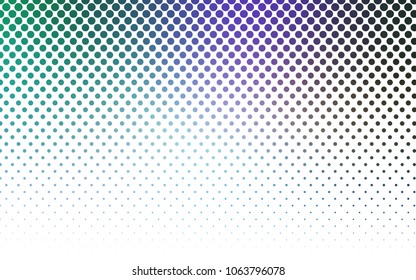 Light Blue, Green vector abstract pattern with circles. Geometry template for your business design. Background with colored spheres.
