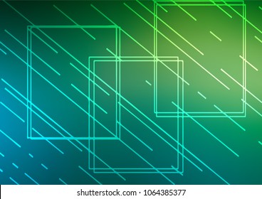 Light Blue, Green vector abstract doodle background. Brand-new colored illustration in blurry style with doodles. The elegant pattern can be used as a part of a brand book.