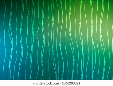 Light Blue, Green vector abstract doodle template. A completely new color illustration in doodle style. Hand painted design for web, leaflet, textile.