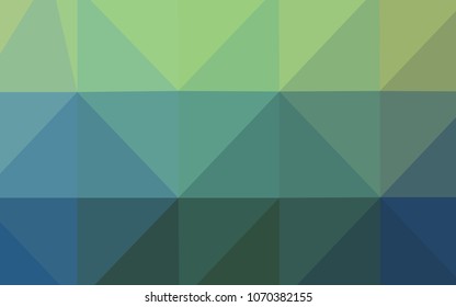 Light Blue, Green vector abstract mosaic backdrop. Colorful abstract illustration with gradient. A new texture for your design.