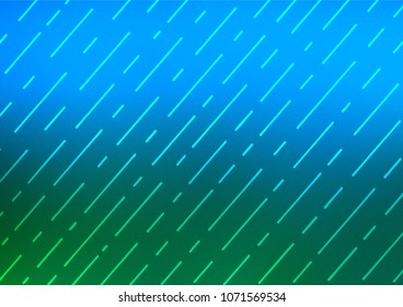 Light Blue, Green vector abstract doodle template. Colorful abstract illustration with lines in Asian style. The pattern can be used for coloring books and pages for kids.