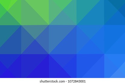 Light Blue, Green vector abstract polygonal pattern. Polygonal abstract illustration with gradient. That new template can be used for your brand book.