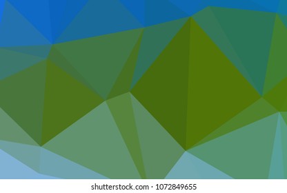 Light Blue, Green vector abstract polygonal background. A sample with polygonal shapes. A new texture for your design.
