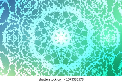 Light Blue, Green vector abstract doodle template. An elegant bright illustration with lines drawn by child in Natural style. The best blurred design for your business.