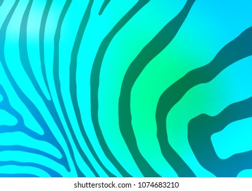 Light Blue, Green vector abstract doodle pattern. A vague abstract illustration with doodles in Indian style. A completely new template for your business design.
