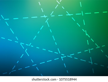 Light Blue, Green vector abstract doodle template. An elegant bright illustration with lines in Natural style. The pattern can be used for heads of websites and designs.