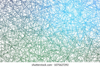 Light Blue, Green vector abstract colorful background, which consist of triangles. Pattern with colored triangles on white background.