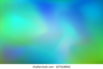 Light Blue, Green vector abstract blurred background. An elegant bright illustration with gradient. Brand-new style for your business design.