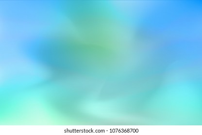 Light Blue, Green vector abstract blurred layout. Creative illustration in halftone style with gradient. Brand-new style for your business design.