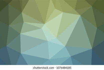 Light Blue, Green vector abstract polygonal background. Shining polygonal illustration, which consist of triangles. That new template can be used for your brand book.