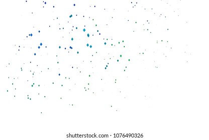 Light Blue, Green vector abstract textured polygonal background. Blurry rectangular design. The pattern with repeating rectangles can be used for background.