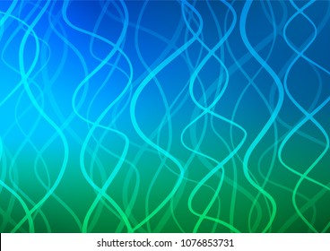 Light Blue, Green vector abstract doodle template. Modern geometrical abstract illustration with doodles. The doodle design can be used for your web site.