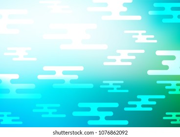 Light Blue, Green vector abstract doodle texture. Geometric doodle illustration in Origami style with gradient. Brand-new design for your business.