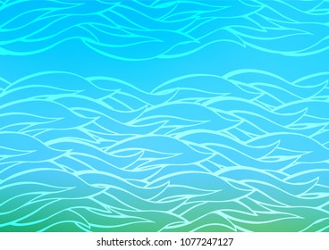 Light Blue, Green vector abstract doodle background. Glitter abstract illustration with doodles and Zen tangles. The pattern can be used for wallpapers and coloring books.