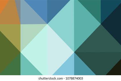 Light Blue, Green vector abstract mosaic pattern. Elegant bright polygonal illustration with gradient. The polygonal design can be used for your web site.