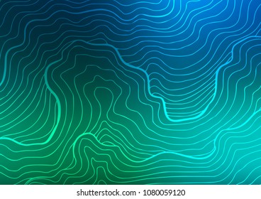 Light Blue, Green vector abstract doodle texture. Blurred decorative design in Indian style with Zen tangles. A new texture for your design.