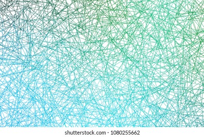 Light Blue, Green vector abstract colorful background, which consist of triangles. Pattern with colored triangles on white background.