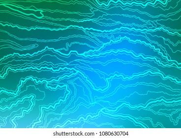 Light Blue, Green vector abstract doodle background. Doodles on blurred abstract background with gradient. Hand painted design for web, wrapping, wallpaper.