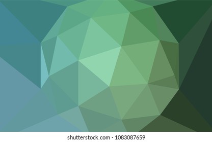 Light Blue, Green vector abstract mosaic background. Polygonal abstract illustration with gradient. Pattern for a brand book's backdrop.