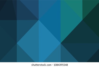 Light Blue, Green vector abstract mosaic backdrop. Colorful illustration in polygonal style with gradient. Textured pattern can be used for background.