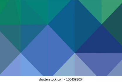 Light Blue, Green vector abstract mosaic pattern. Polygonal abstract illustration with gradient. That new template can be used for your brand book.