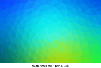 Light Blue, Green vector abstract polygonal pattern. A sample with polygonal shapes. Triangular pattern for your design.
