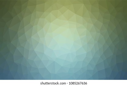 Light Blue, Green vector abstract polygonal background. Geometric illustration in Origami style with gradient.  A new texture for your web site.