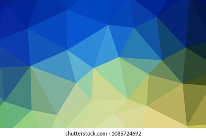 Light Blue, Green vector abstract mosaic background. Colorful illustration in abstract style with triangles. Brand new style for your business design.