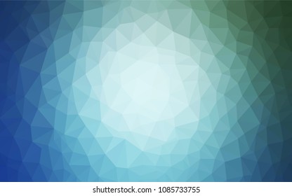 Light Blue, Green vector abstract polygonal background. A completely new color illustration in a polygonal style. A new texture for your web site.