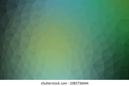 Light Blue, Green vector abstract polygonal background. Elegant bright polygonal illustration with gradient. Textured pattern for your backgrounds.