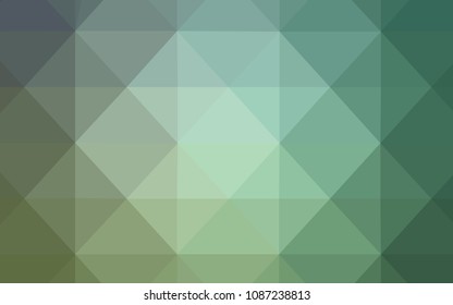 Light Blue, Green vector abstract mosaic backdrop. Colorful abstract illustration with triangles. A new texture for your web site.