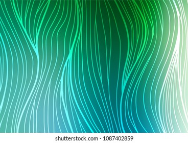 Light Blue, Green vector abstract doodle pattern. Brand-new colored illustration in blurry style with doodles. The elegant pattern can be used as a part of a brand book.