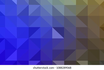Light Blue, Green vector abstract mosaic background. Geometric illustration in Origami style with gradient.  Brand new style for your business design.