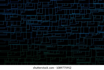 Light Blue, Green vector abstract textured polygonal background. Blurry rectangular design. The pattern with repeating rectangles can be used for background.