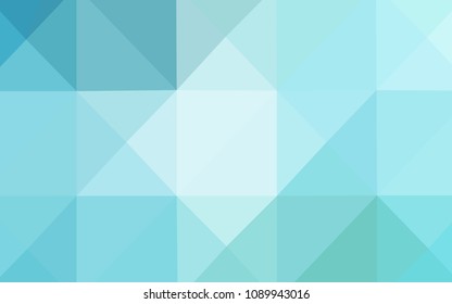 Light Blue, Green vector abstract mosaic pattern. Shining colored illustration in a new style. A new texture for your design.