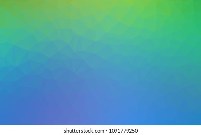 Light Blue, Green vector abstract polygonal pattern. A sample with polygonal shapes. Textured pattern for your backgrounds.