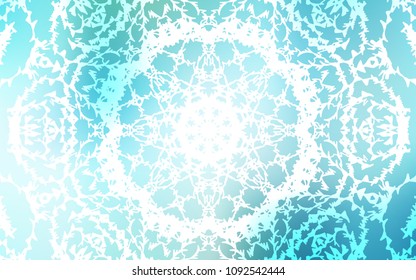 Light Blue, Green vector abstract doodle pattern. Modern geometrical abstract illustration with doodles drawn by child. The completely new template can be used for your brand book.