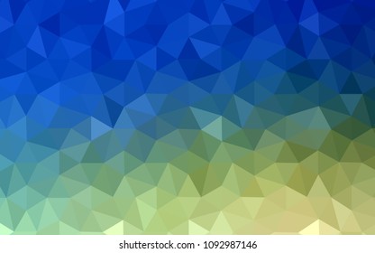 Light Blue, Green vector abstract polygonal pattern. A sample with polygonal shapes. New template for your brand book.