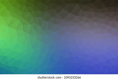 Light Blue, Green vector abstract polygonal template. A completely new color illustration in a polygonal style. Best triangular design for your business.