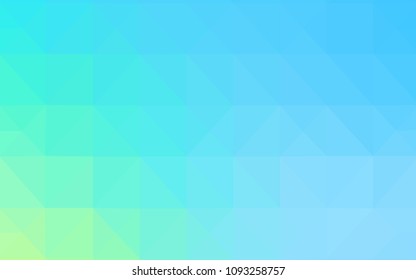 Light Blue, Green vector abstract mosaic pattern. Polygonal abstract illustration with gradient. A new texture for your web site.